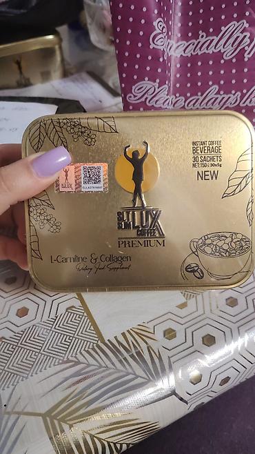 su almaq: SlimLux Coffee Premium – L‑Carnitine & Collagen tərkibli instant — 1