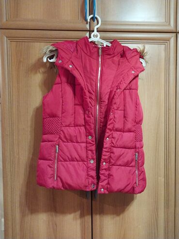 женские белые жилетки: Jilet, Guess, L, rəng - Qırmızı