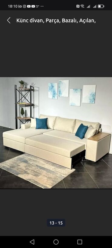 Divanlar: Di̇van-kravat, Yeni, Açılan, Bazalı, Parça, Ödənişli çatdırılma — 12