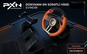cepis eti: PXN Ultimate Racing sükan və pedallar dəsti ✅ Tam komplekt: Sükan və — 1