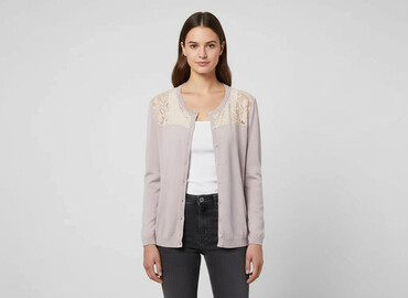 siateczkowy sweter bershka: Bershka, Kardigan damski, rozmiar M