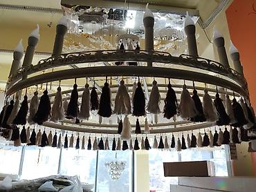 люстра хрусталь: Большая круглая люстра в классическом стиле. - Конструкция — 1