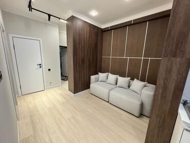 сдаю квартиру по рыскулова: 1 комната, 47 м², Элитка, 9 этаж, Дизайнерский ремонт