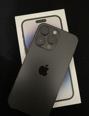 Apple iPhone: IPhone 14 Pro Max, Новый, 256 ГБ, Space Gray, Защитное стекло, Кабель, Коробка, 90 %