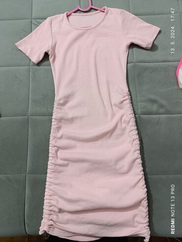 haljine dugačke: S (EU 36), bоја - Roze, Drugi stil, Kratkih rukava