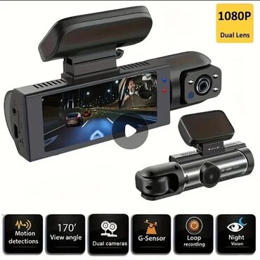 maşın manitorlar: Videoqeydiyyatçı.Ön və Daxili DVR, 3,16 düymlük DVR 1080P, G-sensor