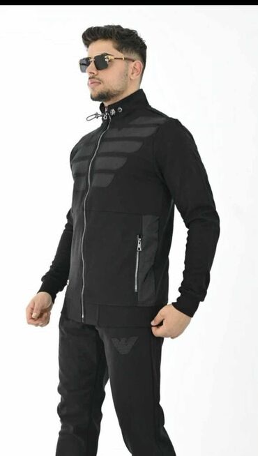 Trenerke: Komplet, S, M, L, Gucci, bоја - Crna, Pamuk — 4