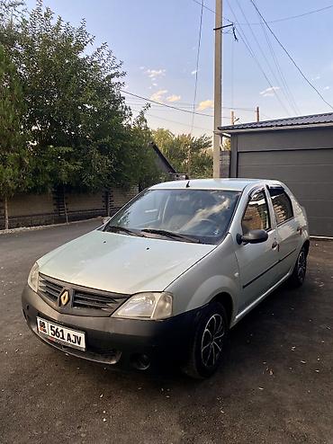 машына чанган: Renault Logan: 2006 г., 1.6 л, Кол менен иштөөчү, Бензин, Седан — 2