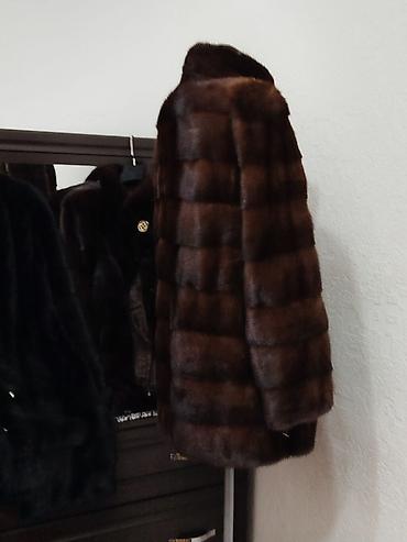 Шубы: Шуба, Норка, По колено, Канада, С капюшоном, S — 9