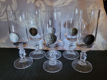 Ostali antikviteti: Case kristalno staklo za vino Zinnmunsen Nemacka iz 70,80ih. Case za — 5