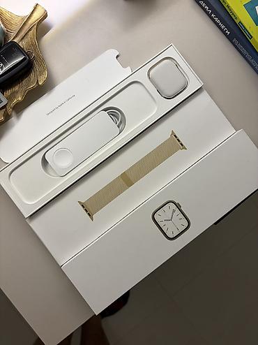 ремни для эпл вотч: Продам Apple Watch 7 45mm Gold Stainless Steel Корпус из нержавеющей — 3