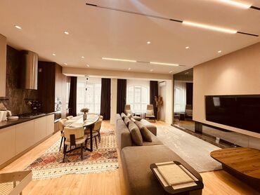 квартиры по суточно мкр: 3 комнаты, 122 м², Элитка, 9 этаж, Дизайнерский ремонт