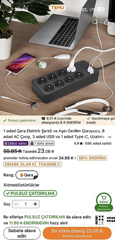 adapter sunuru: Yeni, Uzadıcı, Pulsuz çatdırılma — 3