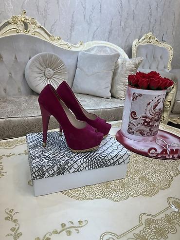 туфли: Qadın yüksək daban ayyaqqabı - Model: platformalı, açıq burun — 1