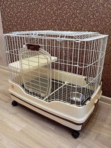 лоток для кроликов: Клетка, вольер, 2 лотка, сенник для кроликов и грызунов: 1. Клетка — 2
