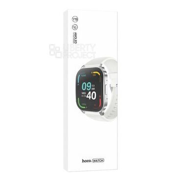 Наушники: Смарт-часы Hoco Y19 AMOLED Smart watch Инновационный Экран Смарт-часы