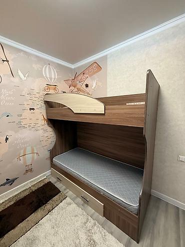 bunk bed: Двуспальная кровать, Б/у, Каркас без матраса, длина - 190 см — 5
