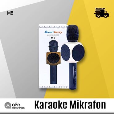 m8 v Azərbaycan | AVTOMOBIL AKSESSUARLARI: Karaoke mikrafon Brend: Smartberry M8 Element: Mikrofon və Dinamik