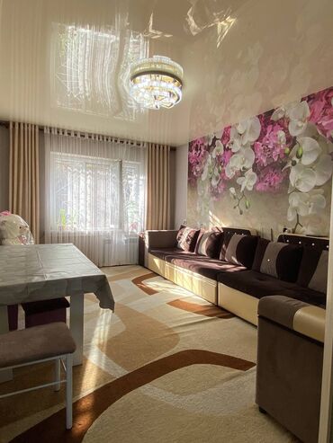 квартира боз тери: 2 бөлмө, 60 кв. м, 105-серия, 1 кабат, Евроремонт