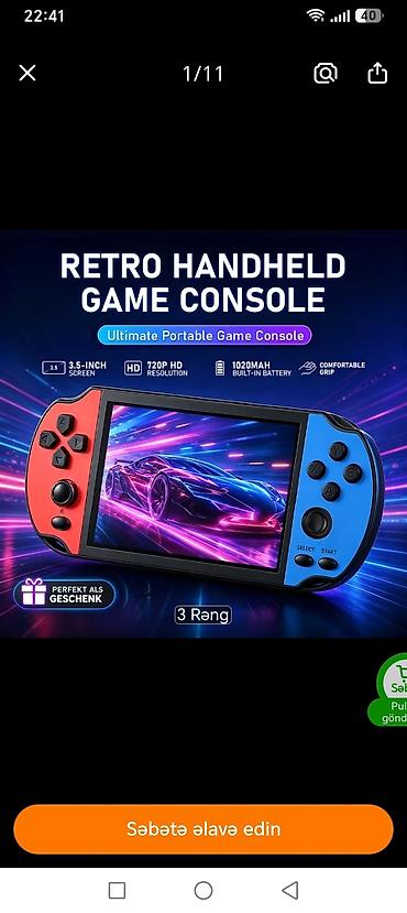 Retro Handheld Game Console – portativ retro oyun konsolu