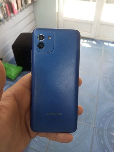 a03 core ekran: Samsung Galaxy A03, 32 GB, rəng - Göy, Sensor, İki sim kartlı