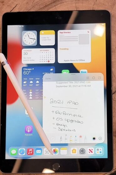 ipad 3 чехол: Apple iPad 9 (2021) + Apple Pencil - Retina ekran: parlaq rənglər və