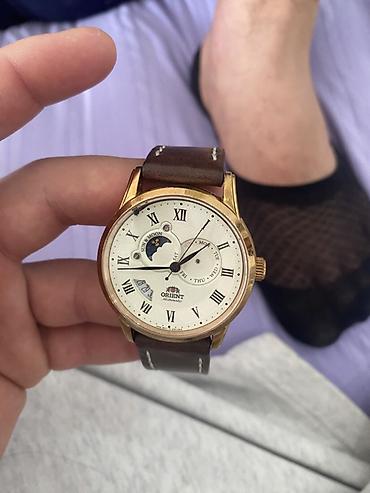 часы orient: Orient Sun & Moon, классическая модель с белым циферблатом и — 1