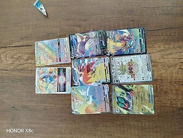 pokemon card: Pokemon kolleksiya kartları dəsti - Parlaq/foil dizaynlı müxtəlif — 1