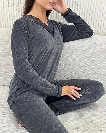 Пижамы: Пижама Бишкек Сатиновая красота всех видов модели: •Длинный рукав со — 61