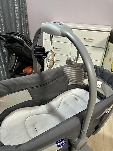 Другие товары для новорождённых: Детская многофункциональная люлька/шезлонг Chicco (серо-белый) - — 9