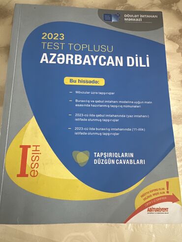 ana dili test toplusu 2 ci hisse pdf: Azərbaycan dili test toplusu, 1 dəfə istifadə olunub, yeni kimidir