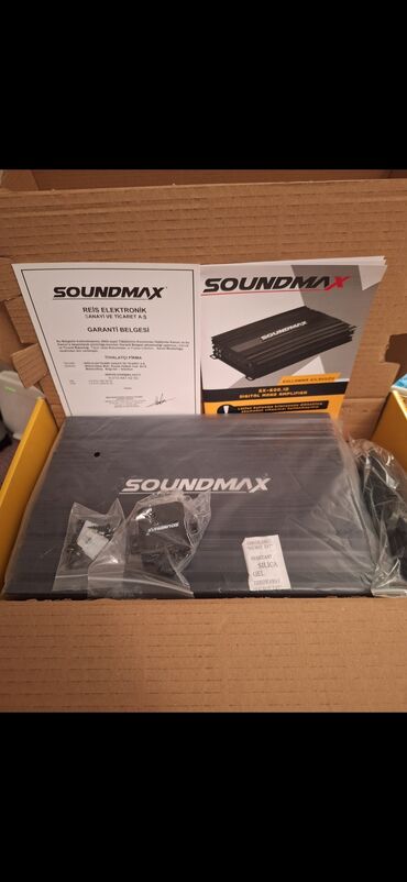 Усилители и приемники: Soundmax mono blok 600.1D tezedi