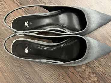 Basanoşka və səndəllər: Zara, Ölçü: 37, rəng - Göy, Yeni — 4