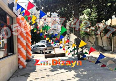 Reklam, çap: Dekor bayraqlar. Reklam dekor bayrag. 3 künc bayrağ sifariş. Acilis — 2