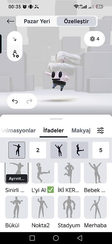 robux qiymetleri: Roblox Avatar Özəlləşdirmə Paketi – mobil üçün - Platforma: Roblox — 1