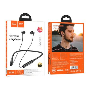 чехол для проводных наушников: Вакуумные, Hoco, Новый, Беспроводные (Bluetooth), Для занятий спортом