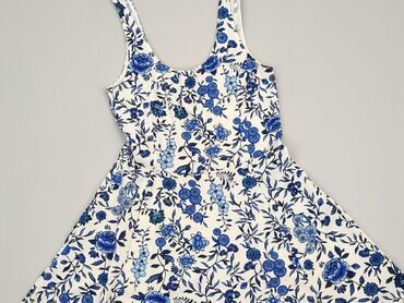 niebieska sukienki w kwiaty na wesele: Sukienka, M, H&M, stan - Bardzo dobry