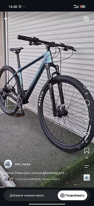 карбоновые: Карбоновый MTB хартейл Изготовлен для Австрии для гонок Размер L — 1
