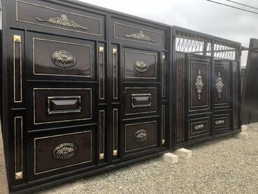 Həyət darvazaları: Yeni Həyət darvazası, 3 m, Mexaniki, Qapı ilə, rəng - Ağ, Kredit yoxdur, Ödənişli quraşdırma, Ödənişli çatdırılma, Rayonlara çatdırılma — 10