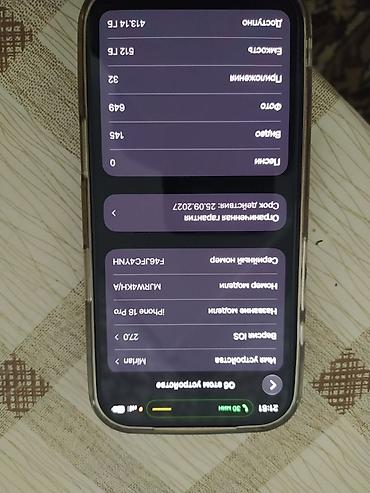 ipad 9 gen: IPhone 18 Pro, бордовый - Память: 512 ГБ (указано в настройках на — 3