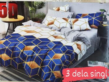 Posteljina: Pamučna posteljina Cena 2300 din Set sadrzi 3 dela: Jorganska navlaka — 5