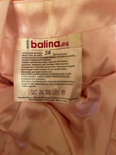 xs plata: Вечернее платье в пол, от немецкого бренда Balina, нежно-розового — 4