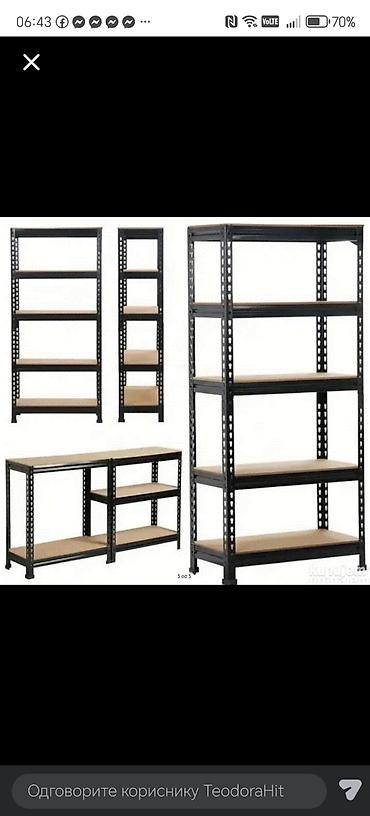 ikea ormari za sobu: Metalna regalska polica za radionicu, garažu ili ostavu - Dimenzije — 3