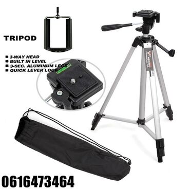 digitalni fotoaparat: Tripod, Stativ 135cm + Drzac za tel + Torba za Stativ Ako ste