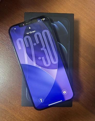 iphone 12 pro max ош: IPhone 12 Pro Max, Б/у, 256 ГБ, Pacific Blue, Коробка, 78 % — 2