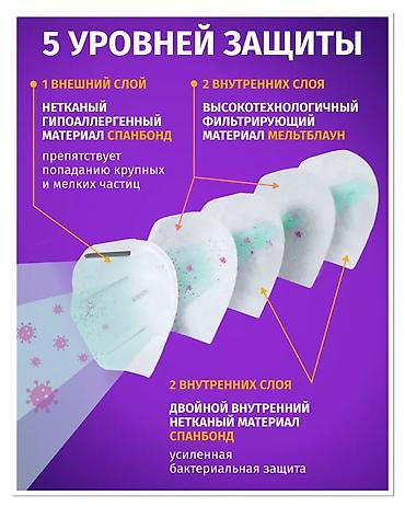 Медициналык маскалар: KN 95 FFP 2 оптом цена договорная респираторные маски kn-95 — 3