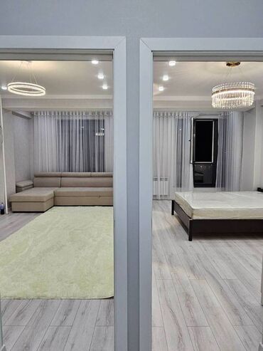 жк континенталь бишкек: 2 комнаты, 50 м², Элитка, 6 этаж, Евроремонт
