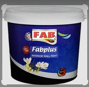 Lak-boya məhsulları: FAB Fabplus – daxili səthlər üçün divar boyası - Növ: su əsaslı — 1