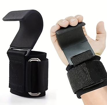 idman aletler: Məhsul: Fitnes üçün bilək qarmaqları (wrist lifting hooks) Təsvir: - — 1