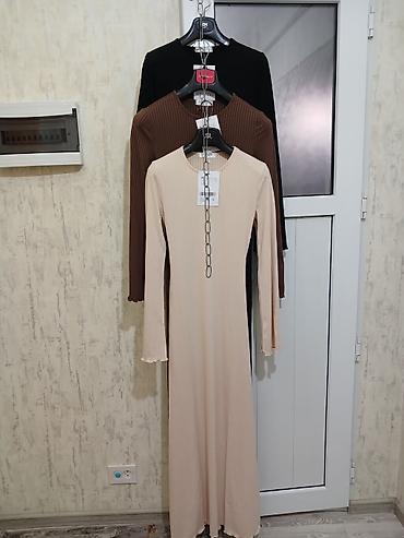 pull bear: Повседневное платье, Made in KG, Лето, Длинная модель, Прямое, XL — 5